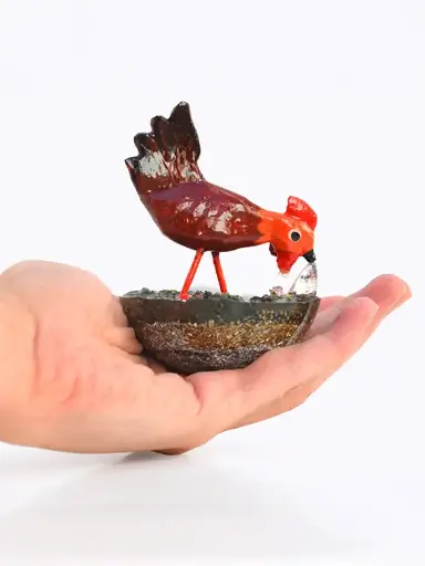 Orgonite "Papa Poule" – Protection énergétique et pièce artisanale